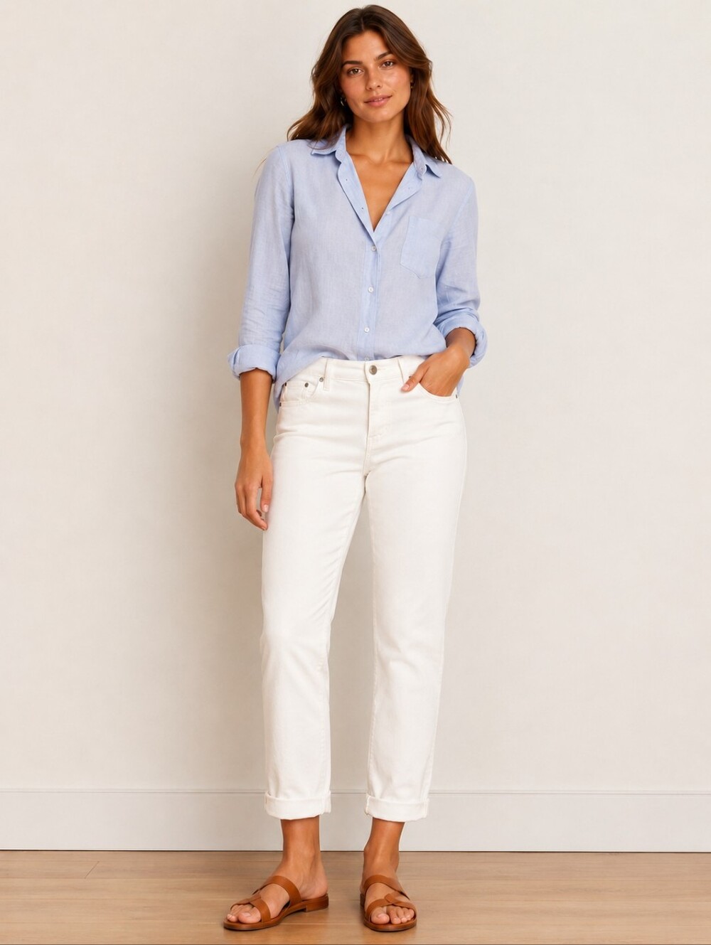 ❤️ J CREW SLIM BROKEN IN BOYFRIEND JEANS, WHITE, 8 (29)